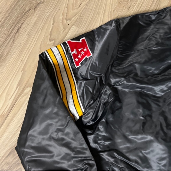 Starter Pittsburgh Steelers Satin Full Snap Jacket Men's Medium $140 MSRP NWT - Picture 3 of 5